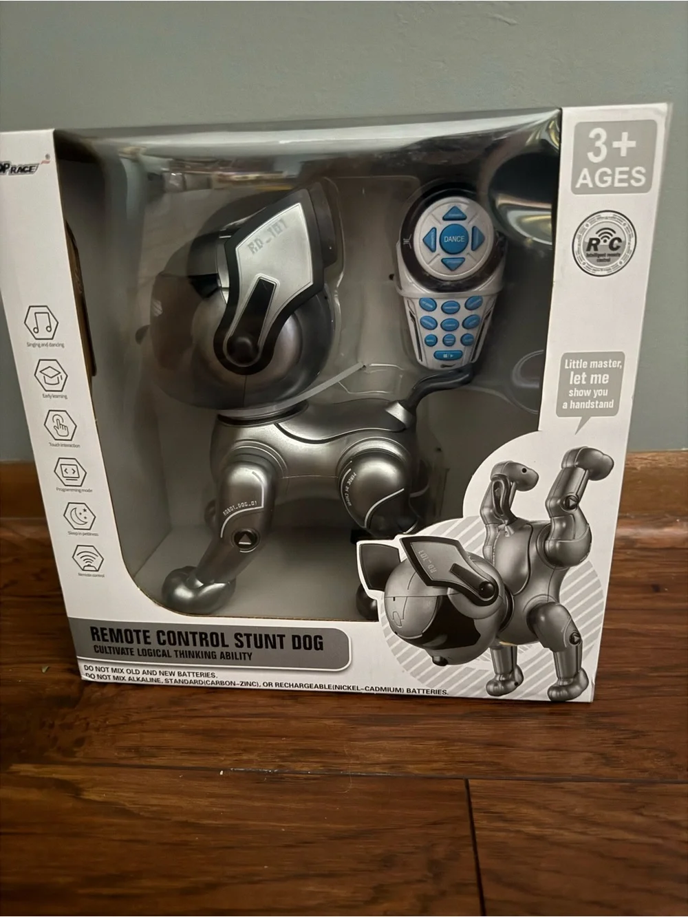 Remote Control Stunt Dog Toy - Silver